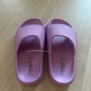 Capelli New York Pink Slide Sandals